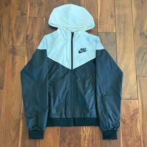 Nike Black and White Windbreaker Jacket XS